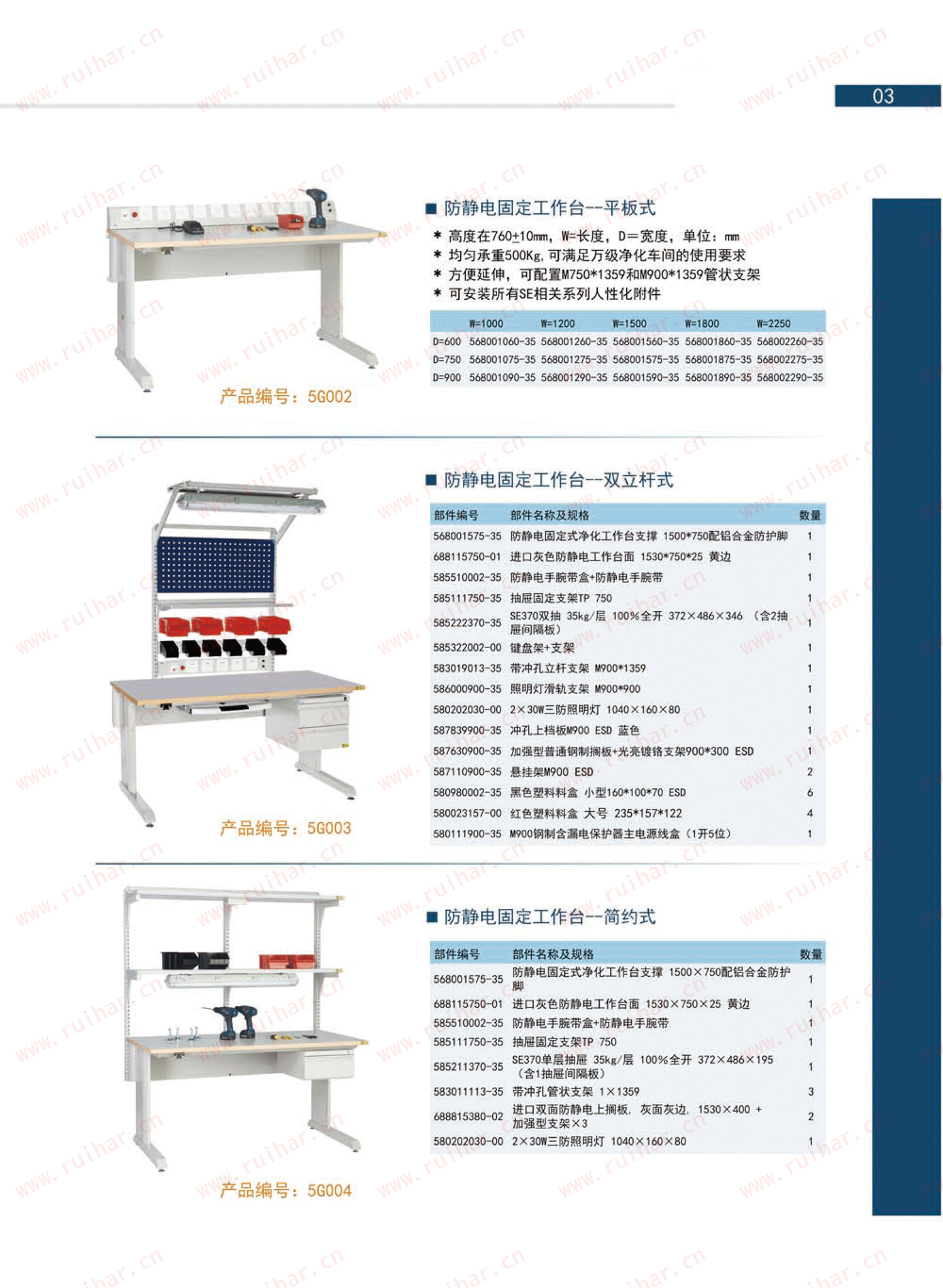 固定式防靜電式作臺(tái)，SEG-08-A，SEG-08-B，SEG-08-C，SEG-08-D，森億