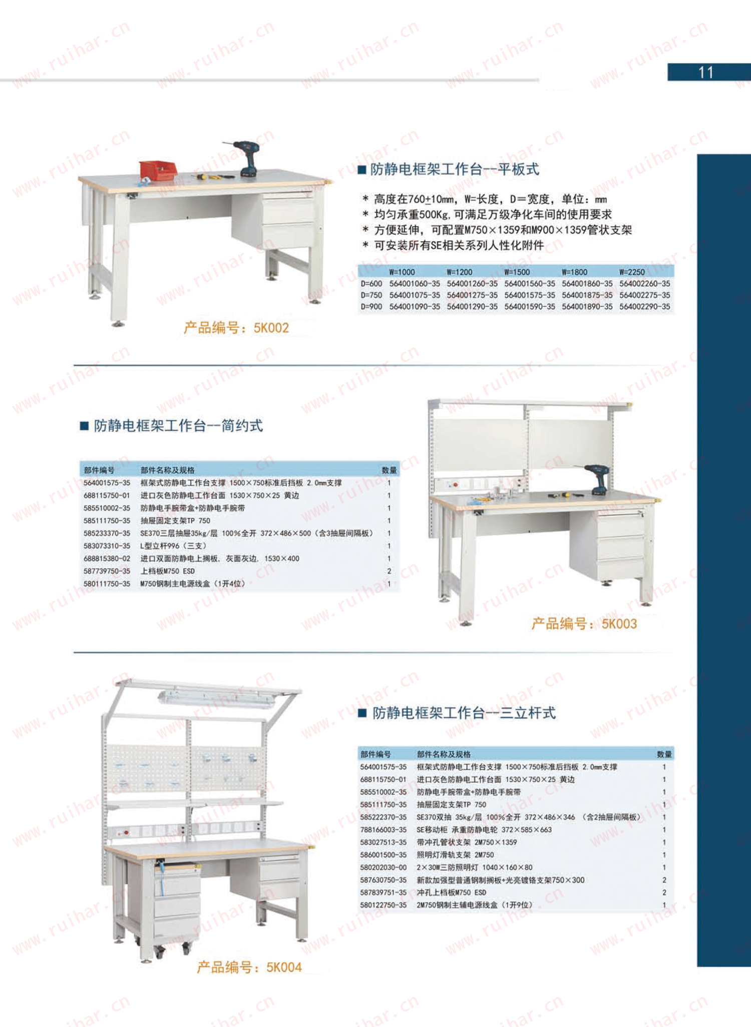 防靜電框架工作臺(tái)（含雙抽），SEG-07-A，SEG-07-B，SEG-07-C，SEG-07-D，森億