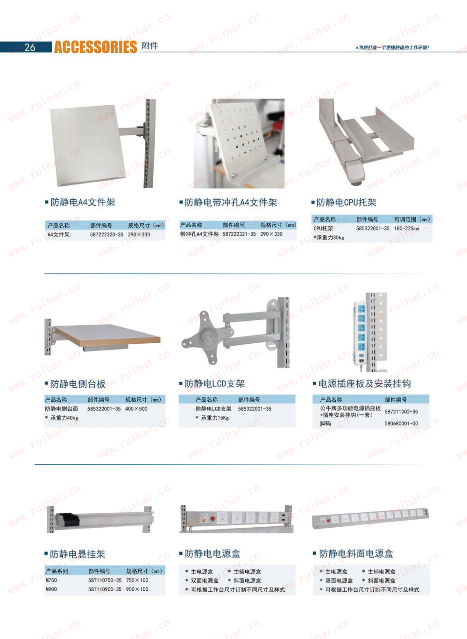 防靜電工作臺,ESD工作臺,防靜電工作桌，防靜電工作臺附件，防靜電電源盒