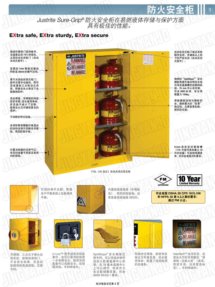 美國(guó)杰斯瑞特，防火安全柜，justrite防火柜，justrite安全柜，防爆柜justrite,8902001,4M9422