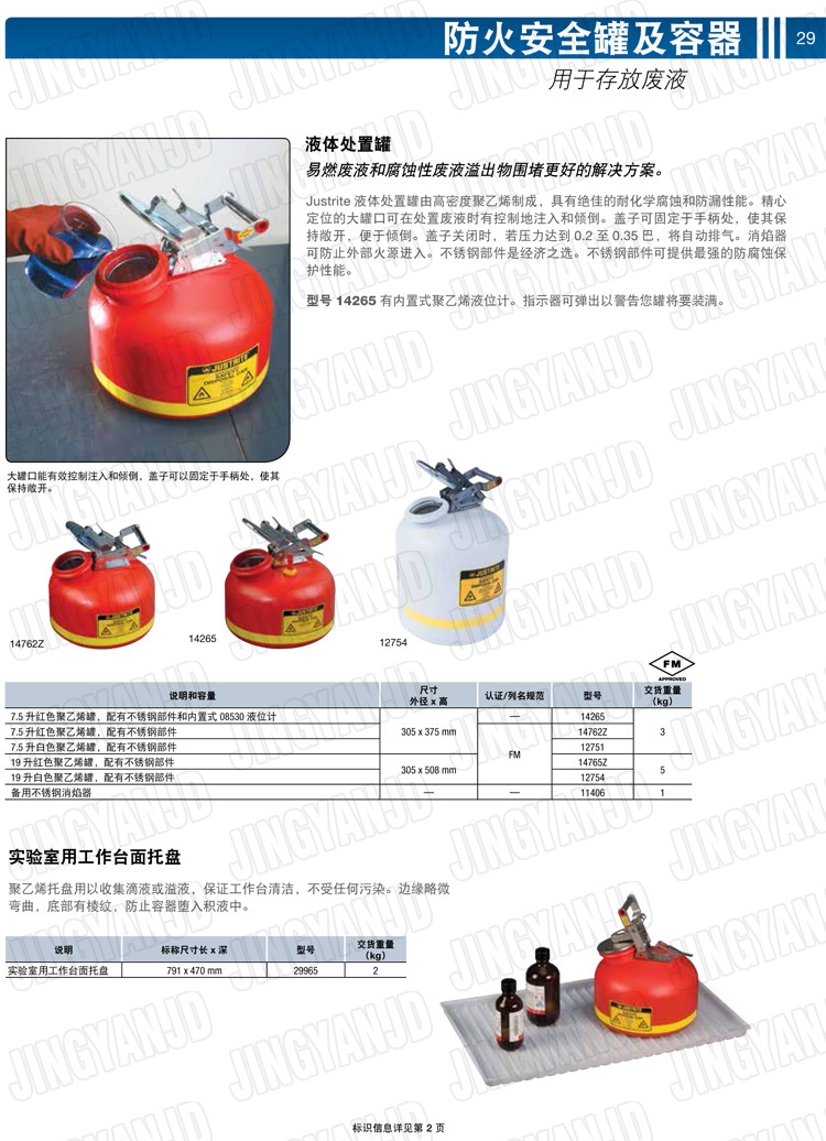 JUSTRITE，美國(guó)杰斯瑞特，justriteI型安全罐,柴油汽油存放罐，酒精松香水安全存儲(chǔ)罐，防火安全罐，防爆安全罐